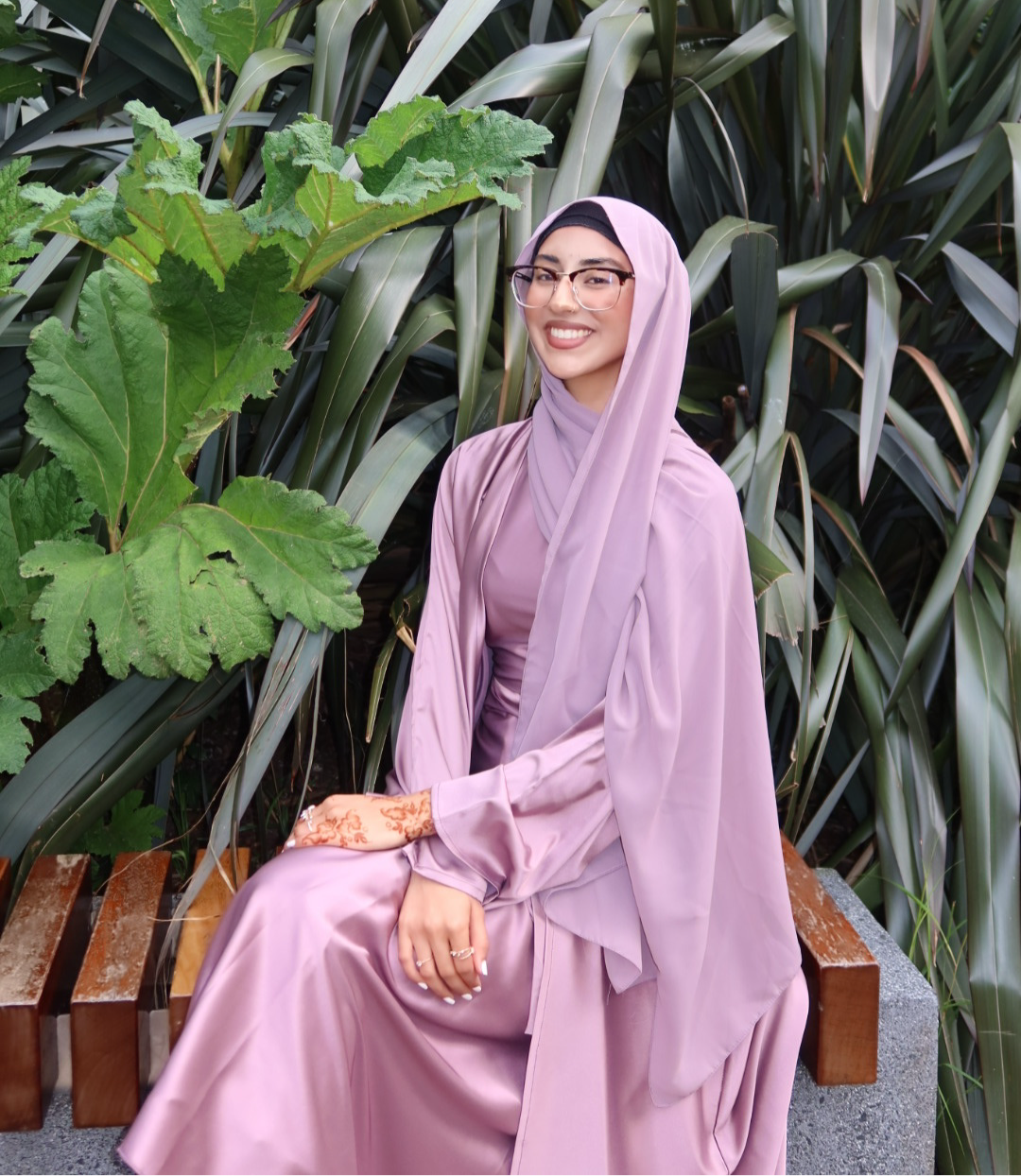 LAYAN ABAYA 'DUSTY MAUVE'